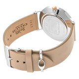 Coach Perry Silver Dial Light Brown Leather Strap Watch for Women - 14503119 Authentic Buy Shop Now