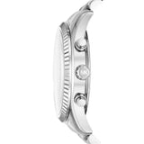 Michael Kors Runway Chronograph Black Dial Silver Steel Strap Watch For Women - MK5708 Authentic Buy Shop Now