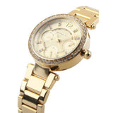 Michael Kors Parker White Dial Gold Steel Strap Watch for Women - MK6056 Authentic Buy Shop Now