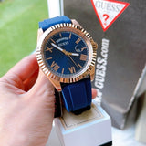 Guess Connoisseur Blue Dial Blue Silicone Strap Watch For Men - GW0335G2 Authentic Buy Shop Now
