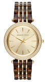 Michael Kors Darci Gold Dial Brown Two Tone Steel Strap Watch for Women - MK4326 Authentic Buy Shop Now