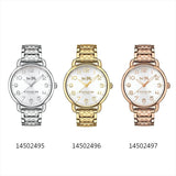 Coach Delancey White Dial Rose Gold Steel Strap Watch for Women - 14502497 Authentic Buy Shop Now