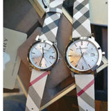 Burberry The City Nova Silver Dial Brown Leather Strap Watch for Women - BU9212 Authentic Buy Shop Now
