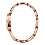 Gucci G Gucci Diamonds Black Dial Rose Gold Steel Strap Watch For Women - YA125409 Authentic Buy Shop Now