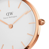 Daniel Wellington Classic Petite Cornwall White Dial Black NATO Strap Watch For Women - DW00100251 Authentic Buy Shop Now
