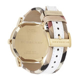 Burberry The City White Dial White Leather Strap Watch for Women - BU9015 Authentic Buy Shop Now