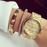 Michael Kors Blair Gold Dial Gold Steel Strap Watch for Women - MK5639 Authentic Buy Shop Now