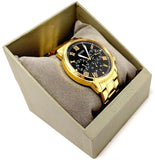 Guess Hendrix Multifunction Black Dial Gold Steel Strap Watch for Men - W1309G2 Authentic Buy Shop Now