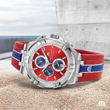 Maurice Lacroix Aikon Beach Volley Vikings Limited Edition Red Dial Red Rubber Strap Watch for Men - AI1018-SS001-530-6 Authentic Buy Shop Now