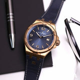 Maurice Lacroix Aikon Limited Edition Blue Dial Blue Leather Strap Watch For Men - AI6008-BRZ01-420-1 Authentic Buy Shop Now