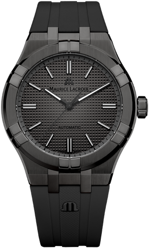 Maurice Lacroix Aikon Automatic Gunmetal Dial Black Rubber Strap Watch For Men - AI6008-PVB00-330-2 Authentic Buy Shop Now