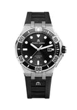 Maurice Lacroix Aikon Venturer Black Dial Black Rubber Strap Watch for Men - AI6058-SS001-330-1 Authentic Buy Shop Now