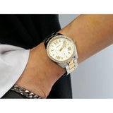 Fossil Cecile White Dial Two Tone Steel Strap Watch for Women - AM4543 Authentic Buy Shop Now