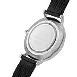 Daniel Wellington Petite Ashfield Black Dial Black Mesh Strap Watch For Women - DW00100202 Authentic Buy Shop Now