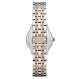Emporio Armani Gianni T Bar Mother of Pearl Dial Two Tone Steel Strap Watch For Women - AR2508 Authentic Buy Shop Now
