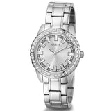 Guess Sparkler Diamonds Silver Dial Silver Steel Strap Watch for Women - GW0111L1 Authentic Buy Shop Now