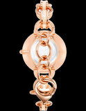 Emporio Armani Retro Quartz Silver Dial Rose Gold Steel Strap Watch For Women - AR1776