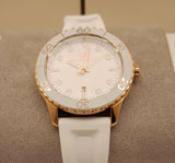 Michael Kors Runway Quartz White Dial White Rubber Strap Watch For Women - MK6853 Authentic Buy Shop Now