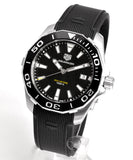 Tag Heuer Aquaracer Black Dial Black Rubber Strap Watch for Men - WAY111A.FT6151 Authentic Buy Shop Now