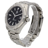 Tag Heuer Aquaracer Quartz Black Dial Silver Steel Strap Watch for Men - WAY1110.BA0928 Authentic Buy Shop Now
