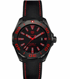 Tag Heuer Aquaracer Caliber 5 Black Dial Black Nylon Strap Watch for Men - WAY208A.FC6381 Authentic Buy Shop Now