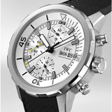 IWC Aquatimer Chronograph White Dial Black Rubber Strap Watch for Men - IW376801 Authentic Buy Shop Now