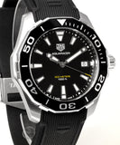 Tag Heuer Aquaracer Black Dial Black Rubber Strap Watch for Men - WAY111A.FT6151 Authentic Buy Shop Now