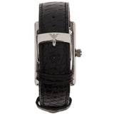 Emporio Armani Classic Black Dial Black Leather Strap Watch For Women - AR0144 Authentic Buy Shop Now