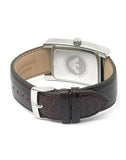 Emporio Armani Classic Beige Dial Brown Leather Strap Watch For Women - AR0155 Authentic Buy Shop Now