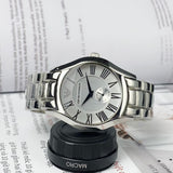 Emporio Armani Classic Quartz Silver Dial Silver Steel Strap Watch For Men - AR0647 Authentic Buy Shop Now