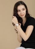 Emporio Armani Dress Analog Mother of Pearl Dial Gold Steel Strap Watch For Women - AR11007 Authentic Buy Shop Now