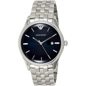 Emporio Armani Lambda Blue Dial Silver Steel Strap Watch for Men - AR11019 Authentic Buy Shop Now