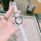 Emporio Armani Valeria Mother of Pearl Dial Blue Leather Strap Watch for Women - AR11032 Authentic Buy Shop Now