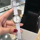Emporio Armani Valeria Mother of Pearl Dial Blue Leather Strap Watch for Women - AR11032 Authentic Buy Shop Now