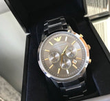 Emporio Armani Quartz Grey Dial Silver Steel Strap Watch For Men - AR11047 Authentic Buy Shop Now