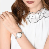 Emporio Armani Aurora Mother Of Pearl White Dial Silver Steel Strap Watch For Women - AR11054 Authentic Buy Shop Now