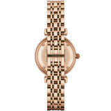 Emporio Armani T-Bar Gianni Rose Gold Dial Rose Gold Steel Strap Watch For Women - AR11059 Authentic Buy Shop Now