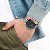 Emporio Armani Luigi Quartz Grey Dial Silver Mesh Bracelet Watch For Men - AR11069 Authentic Buy Shop Now