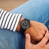 Emporio Armani Renato Quartz Black Dial Black Steel Strap Watch For Men - AR11079 Authentic Buy Shop Now