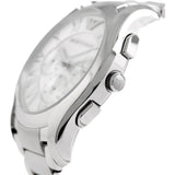 Emporio Armani Valente Chronograph Silver Dial Silver Steel Strap Watch For Men - AR11081 Authentic Buy Shop Now