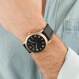 Emporio Armani Luigi Quartz Black Dial Black Rubber Strap Watch For Men - AR11097 Authentic Buy Shop Now
