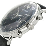 Emporio Armani Aviator Blue Dial Blue Leather Strap Watch For Men - AR11105 Authentic Buy Shop Now