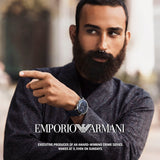 Emporio Armani Aviator Blue Dial Blue Leather Strap Watch For Men - AR11105 Authentic Buy Shop Now