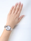 Emporio Armani Silver Sunray Dial Two Tone Steel Strap Watch For Women - AR11113 Authentic Buy Shop Now