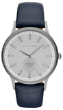Emporio Armani Renato White DIal Blue Leather Strap Watch For Men - AR11119 Authentic Buy Shop Now