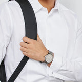 Emporio Armani Renato Quartz Grey Dial Grey Steel Strap Watch For Men - AR11120 Authentic Buy Shop Now