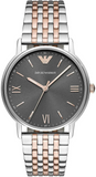 Emporio Armani Kappa Gray Dial Two Tone Steel Strap Watch for Men - AR11121 Authentic Buy Shop Now