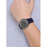Emporio Armani Aviator Quartz Grey Dial Blue Fabric Strap Watch For Men - AR11144 Authentic Buy Shop Now