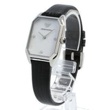 Emporio Armani Gioia Analog Mother of Pearl Dial Black Leather Strap Watch For Women - AR11148 Authentic Buy Shop Now
