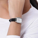 Emporio Armani Gioia Analog Mother of Pearl Dial Black Leather Strap Watch For Women - AR11148 Authentic Buy Shop Now